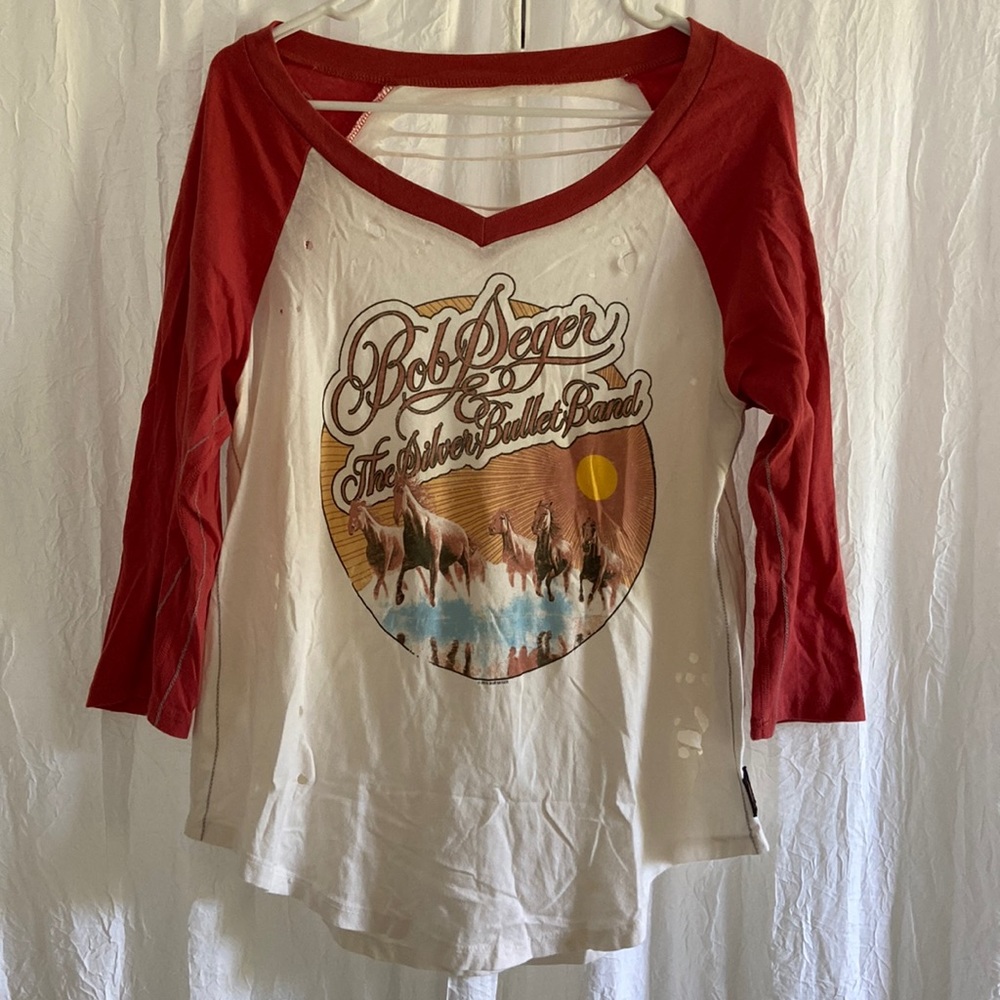 Bob Seger Baseball Tee by Trunk LTD, size small